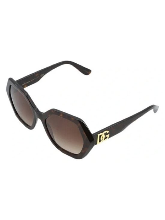 New Authentic Dolce & Gabbana DG4406 502/13 Gradient Brown Hexagonal Sunglasses main image 9